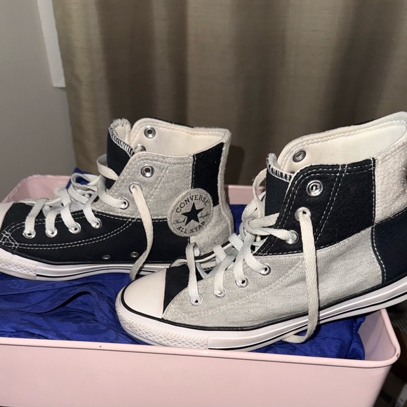 Converse Chuck Taylor All Star High 168762C Grey Black Womens 8/Mens 6/EUR 39 - Picture 5 of 15